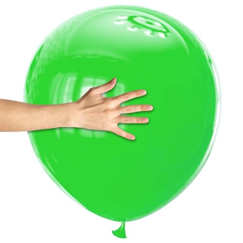 Image of 32 Pack 18 Inch Light Green Latex Balloons - Organic Baby Shower, Spa Party & Spring Decor
