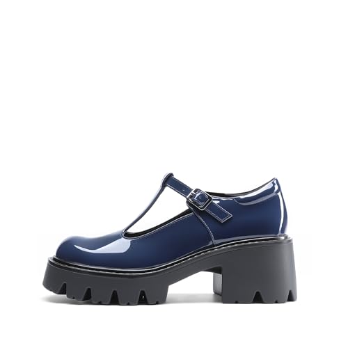 DREAM PAIRS Women's T-Strap Mary Jane Pumps Shoes,Navy,9.5 - image 3