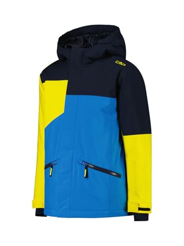Veste fix à capuche CMP Kid isolante et coupe-vent couleur bleu royal intense - 3
