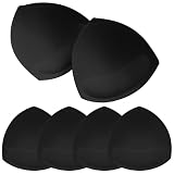 TopBine Bra Pads Inserts Women's Sports Cups Bra Replacement Insert for Bikini Swimsuit (3 Pairs Mes