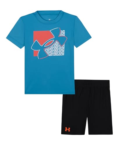 Image of Under Armour Boys 2-piece Short Sleeve Graphic T-Shirt and Shorts Set, Lightweight & Breathable