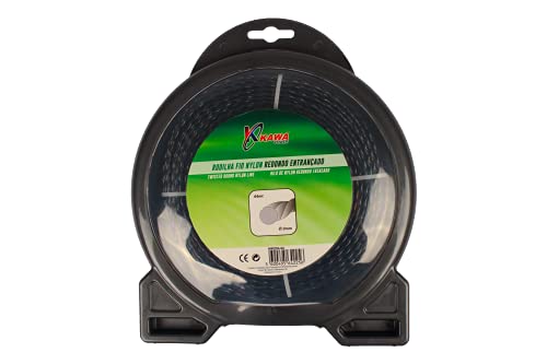 Kawapower KW203-44 Fil Nylon Rond tressé 3 mm 44 m, Noir Cover