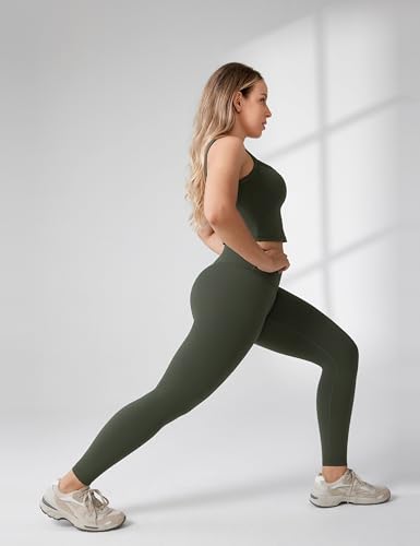 Image of UNISSU Hugcurve No Front Seam High Waisted Workout Leggings for Women Buttery Soft Yoga Pants Gym Athletic Tights - 25''