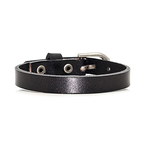 Xusamss Fashion Simple Alloy Buckle Bangle Leather Wristhand Bracelet,6"-8" Wrist2