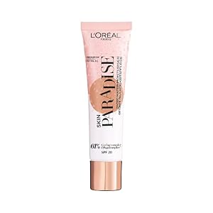 L’Oreal Paris Skin Paradise Tinted Moisturiser, Up to 24h hydration, SPF20, 04 Medium, 0.039 kg