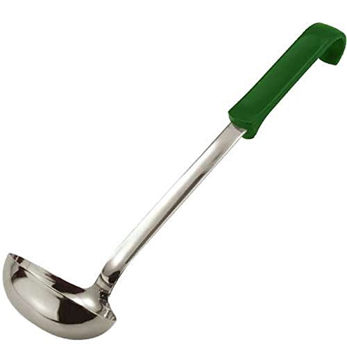 Zodiac 429XLA-G Stainless Steel, Soup Ladle, Green