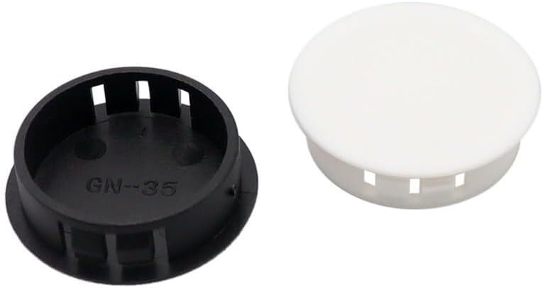 Desk Cable Grommets,50PCS Furniture Hole Cover Plastic Decorative Hole,Round,