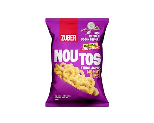 Noutos Ekşi Krema ve Soğanlı Nohut Cipsi 55g x 15 Adet