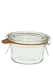 Weck 755 50 Mini Mold 12 Jars W/Glass Lids, 12 Rings, & 24 Clamps
