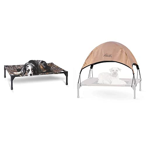 K&H Pet Products Original Pet Cot Elevated Dog Bed & Cot Canopy