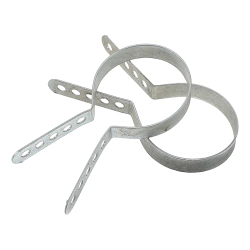 Healeved Soporte de Abrazadera para Silenciador de Motocicletas 50cc-80cc, Clip Metálico Resistente para Tubo de Escape, Fijación Segura para Accesorios de Moto de Doble