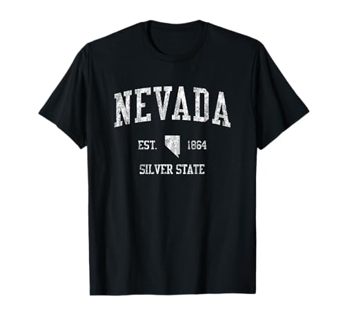 Nevada T-Shirt Vintage Sports Design Nevadan NV Tee T-Shirt