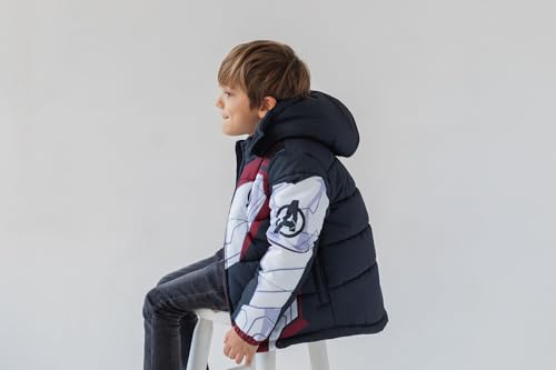 Image of Marvel Hooded Zip-Up Puffer Jacket Toddler to Big Kid