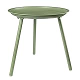 Es duradero y conveniente. Mesa De Muebles 35 * 38cm Mesa auxiliar simple de tamaño pequeño, sala de estar, sofá, mesa de centro nórdica de hierro forjado, pequeña y redonda creativa al por mayor ( Color : Light Green )