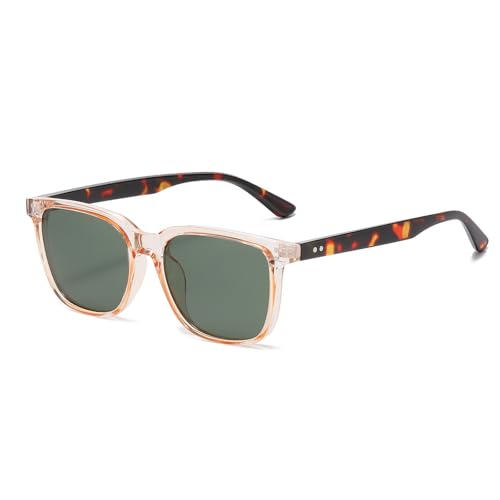 Image of Polarized Square Sunglasses for Men Ultralight Classic Retro Square Driving Shades UV400 Protection Sun Glasses
