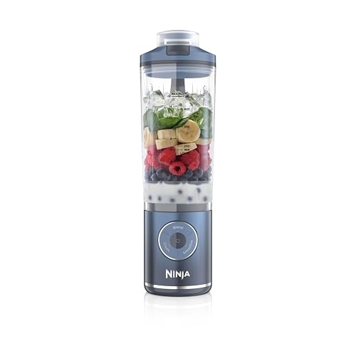 Ninja Blast Max Frullatore Portatile, 570 ml, Ricaricabile, Bicchiere Frullatore e Coperchio...