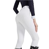 VESTIBILITÀ COMODA: I pantaloni da equitazione offrono una vestibilità comoda che consente flessibilità e facilità di movimento durante la cavalcata. Goditi il ​​tempo in sella senza sentirti limitato