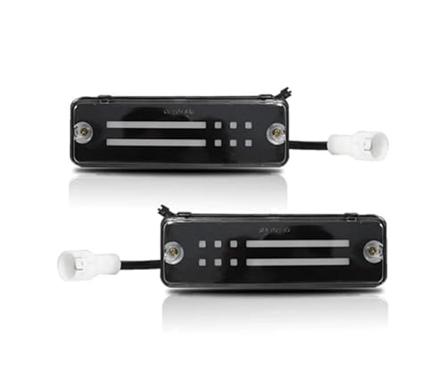 Luces de giro dinámicas LED ámbar con DRL blanco bifuncional para parachoques de Toyota