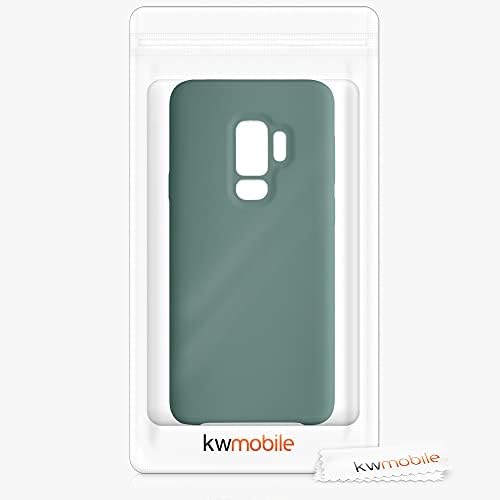 kwmobile Case Compatible with Samsung Galaxy S9 Plus Case - TPU Silicone Phone Cover with Soft Finish - Forest Green - 5