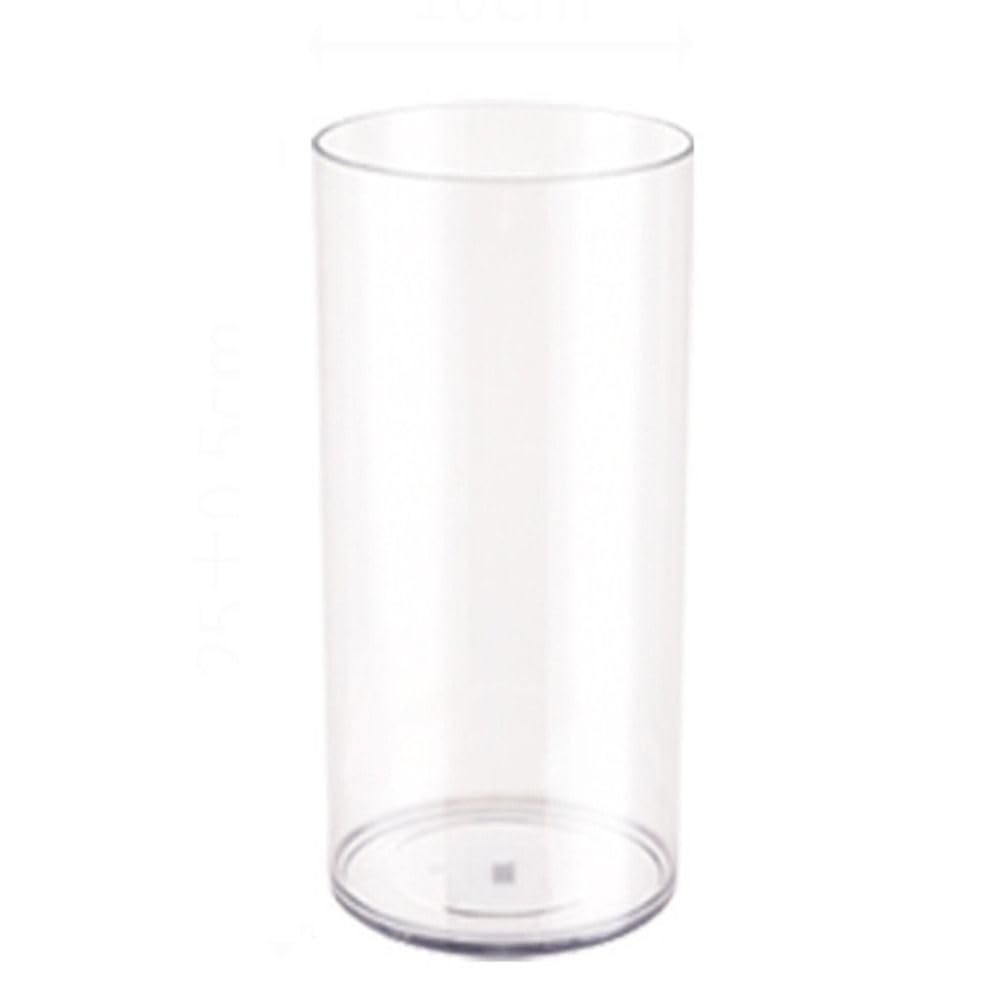 Tall Transparent Acrylic Flower Vase,Cylinder Vase,Shatter-Proof,for Wedding Home Office Decorations(10x25cm)