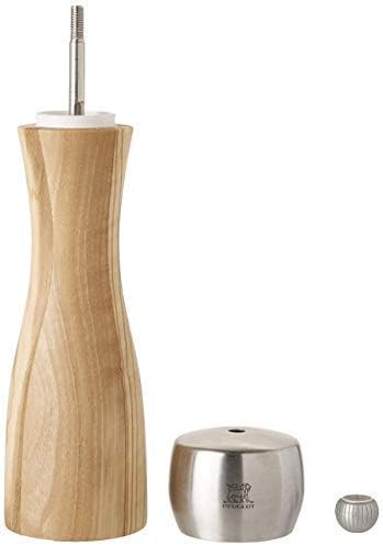 Peugeot - Fidji Manual Salt Mill - Adjustable Grinder - Olive Wood & Stainless Steel, 20 cm - Image 5