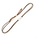 BOOT JEWELRY SHOP Western Infinity Knot Concho Hat Band for Cowboy Hats Brown Micro Suede Cord Adjustable One Size Unisex Bolo Slide Pull Handmade USA Fashion Hatband Gift Boxed