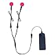 YnGia Glühende LED-Augen, EL-Panel-Licht, Elektrolumineszenz-El-Blech, rundes Licht, schneidbares Neonblatt für Cosplay, Party, Augenmaske, Superhelden-Helm-Dekoration (Rosa, 20 mm)