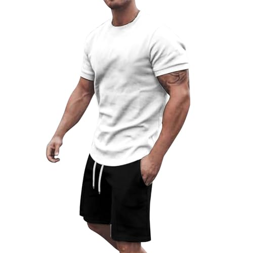 Generico Completo Uomo Casual Estate, Tute Estive Uomo 2 Pezzi