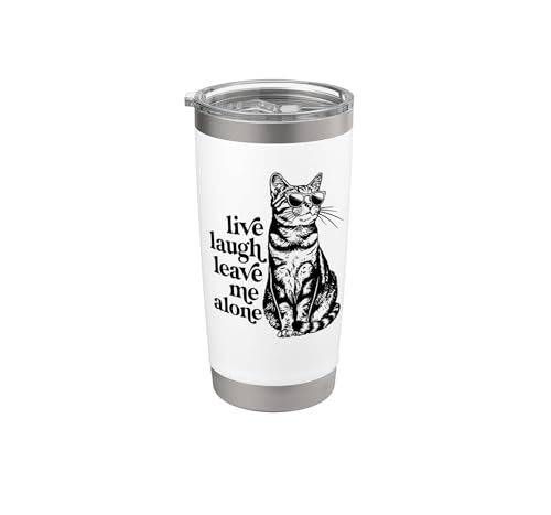 Funny Sunglasses Tumbler with Tabby Cat Lover Design
