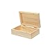 Cregugua 6-Pack Wooden Box Unfinished Rectangle Pine Wood Box for Crafts,Magnetic Hinged Lid (5.5 x 3.5 x 1.9 in)