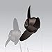 U-BCOO Propellers Electric Outboard Motor Prop for 55lb, 62lb, 86lb Trolling Motors Mount Accessories/Boat 3-Blades (Black)