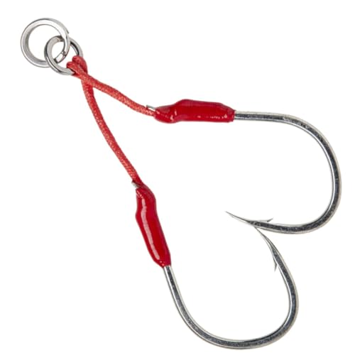 Savage Gear Double Bloody Assist Hook J Tamaño 1/0 hasta 3/0 2 unidades de ganchos para atrapadores (3/0)