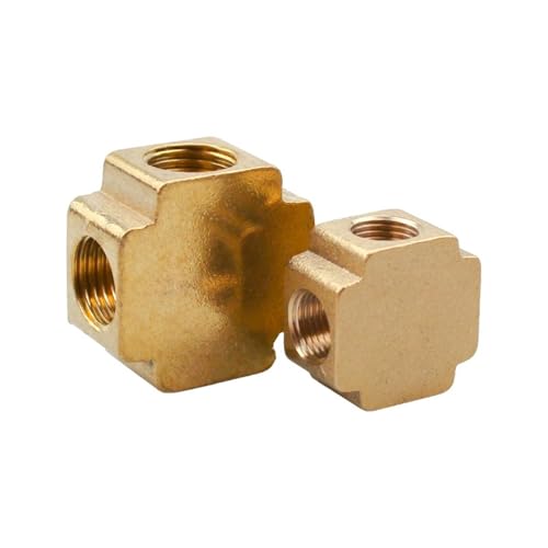 Raccord pneumatique en laiton 3 voies taraudé DN10 pour circuits d'air comprimé
