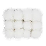 Faux Fox Fur Pom Poms Ball Fluffy Pompom with Elastic Cord for Knitted Garments Hat Accessories...