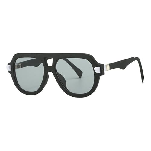 willochra Retro Double Bridges Pilot Men Rivets Sunglasses Fashion Clear Gradient Shades UV400 Women Punk Sun Glasses