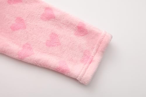 Image of Girls Fleece Hooded Robes Kids Warm Bath Robe for Girls Soft Fuzzy Bathrobe