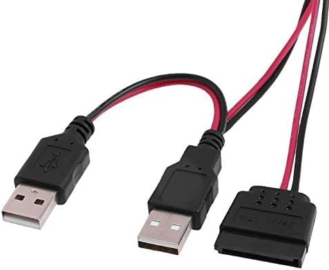 USB 5V to SATA Power Cable USB Male to 15Pin SATA Female Port Power Cord for 25inch SATA HDD Hard Disk SSD