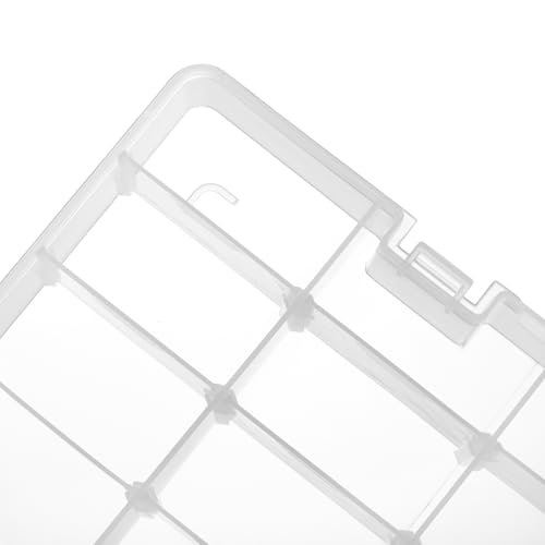 Image of MOUYAT 2 PCS 48 Grids Plastic Bead Organizer Container Craft Storage Box, Clear Compartment Storage Box with Adjustable Dividers for Bead Button Jewelry Small Parts DIY Accessories