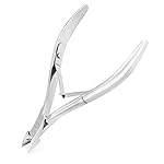 Cuticle Trimmer Cuticle Nippers,Professional Stainless Steel Cuticle Cutter Cuticle Clippers Cuticle Remover,Pedicure Manicure Tools for Fingernails and Toenails(Silver)