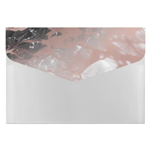 Porte-documents marbre or rose trieur de bureau durable pour classeur et dossier