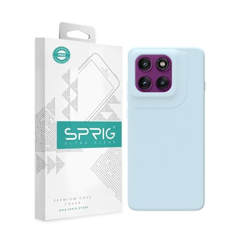 SPRIG Compatible with Moto Edge 60 Premium SilkTone Back Cover Drop Tested Shock Proof Mobile Case for Men, Women, Boys and Girls with Camera Protection (Light Blue) Deal