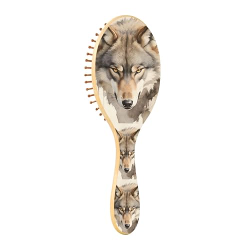 Brosse à cheveux en bois naturel ALAZA anti-casse pour un démêlage parfait de tous types de cheveux