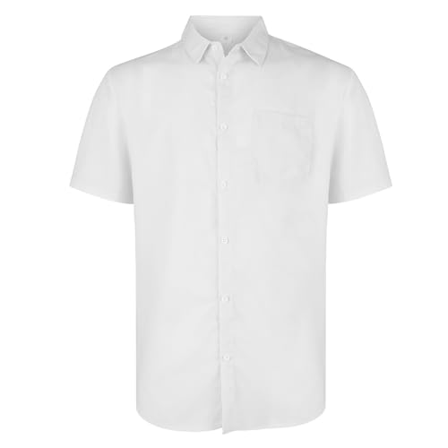 Mens Resort Wear 2025 Shirts Breathable Button Down Slim Fit Short Sleeves Dress Shirt Summer Business Casual Tops2