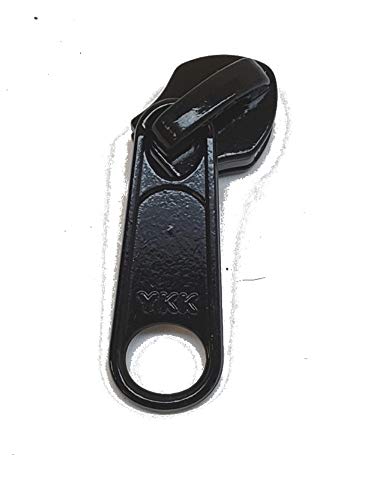 Package of Four (4) Metal Slider with Single Pull for 10 Coil YKK Zipper, Black
