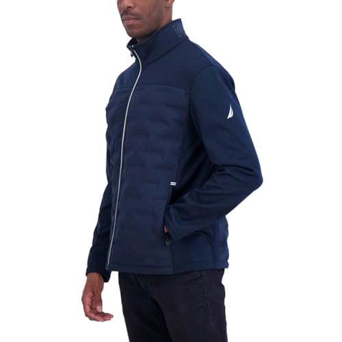 Image of Nautica Men's Lightweight Softshell Jacket - Bonded Fleece Lining, Regular, Big & Tall Sizes