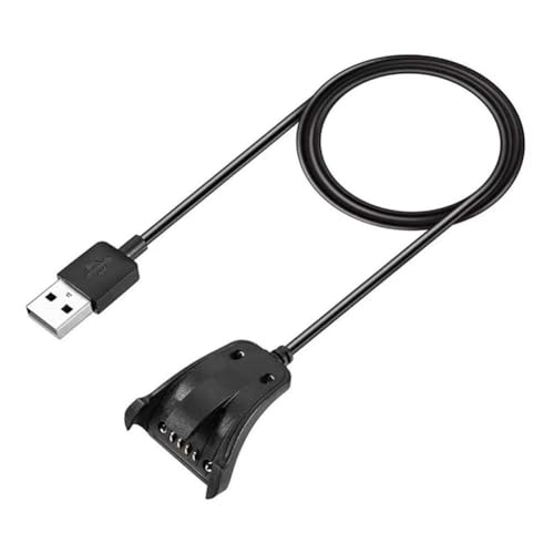 Hoppipola Cable de carga negro de 1 m para TomTom para Spark Runner2 Runner3 Adventurer, cable de alimentación USB de PC para TomTom GPS Fitness Watch