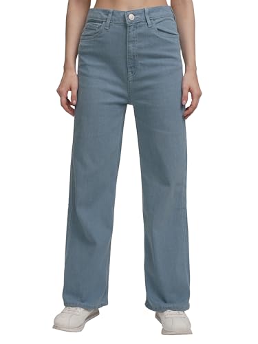 Image of Tokyo Talkies Women's Flared Regular Jeans | Stretchable Mid-Rise Jeans Pant