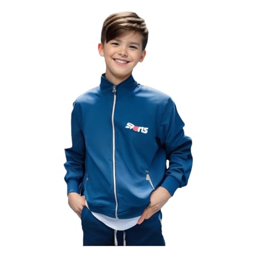 Image of HRKK Kids Windcheaters Solid Polyester Blend Jackets for Boys and Girls |