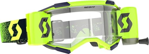 SCOTT Fury Works Film System Goggles (One Size Fits Most, Sky Blue/Black/Clear Lens)