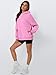 Trendy Queen Womens Oversized Hoodies Comfy Sweatshirts Fall Fashion 2025 Outfits Preppy Cute Teen Girls Clothes Casual Tops Fleece Sweaters with Pockets Pink S